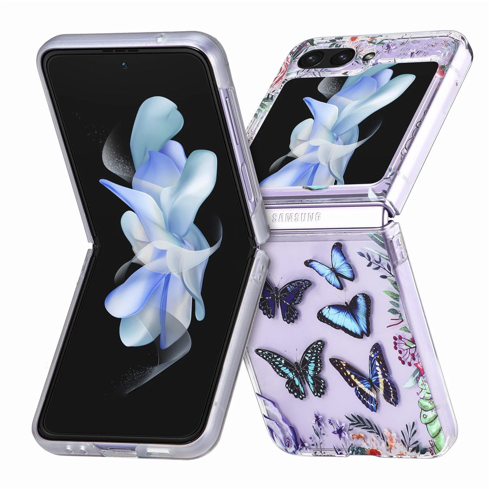 Anti-drop Painted Butterfly Cover for Samsung Galaxy Z Flip 5 - Image 3