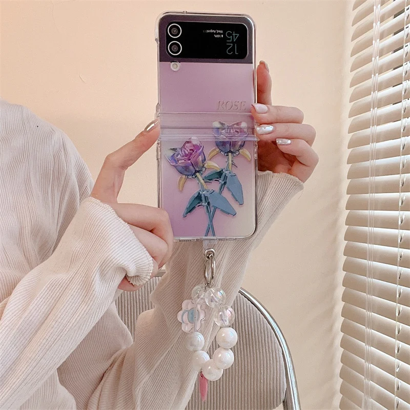 Cute Flower Case For Samsung Galaxy Z Flip 3 & 4 - Image 3