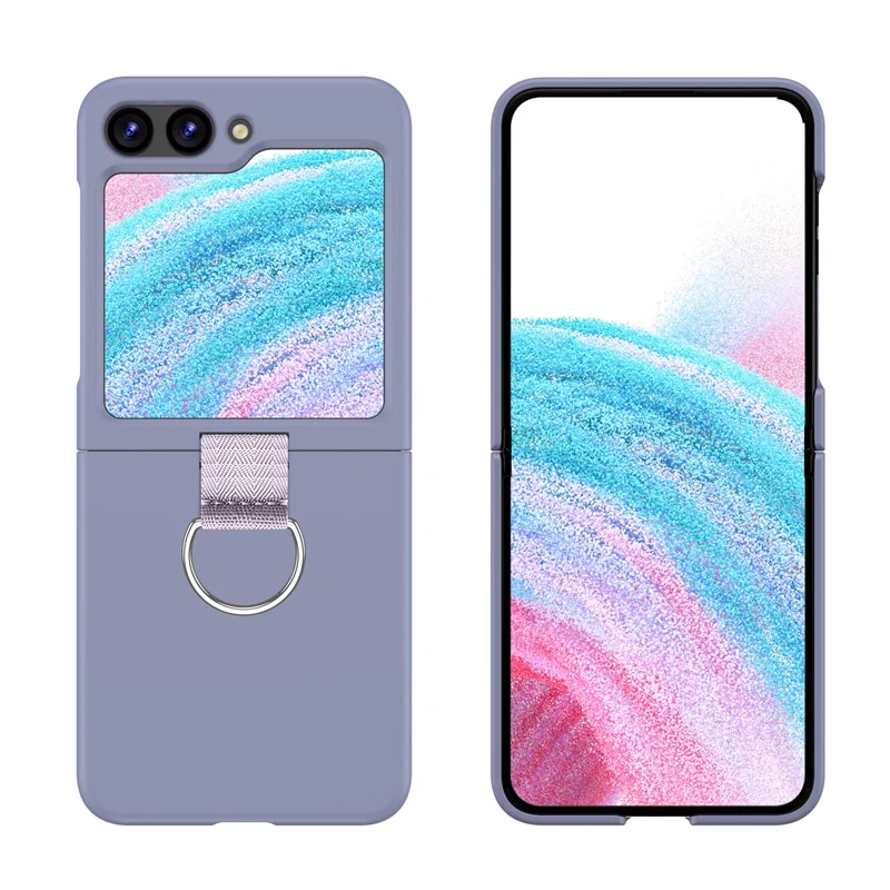 Fashion Foldable Ring Buckle Holder Phone Case for Samsung Galaxy Z Flip 5 - Image 7