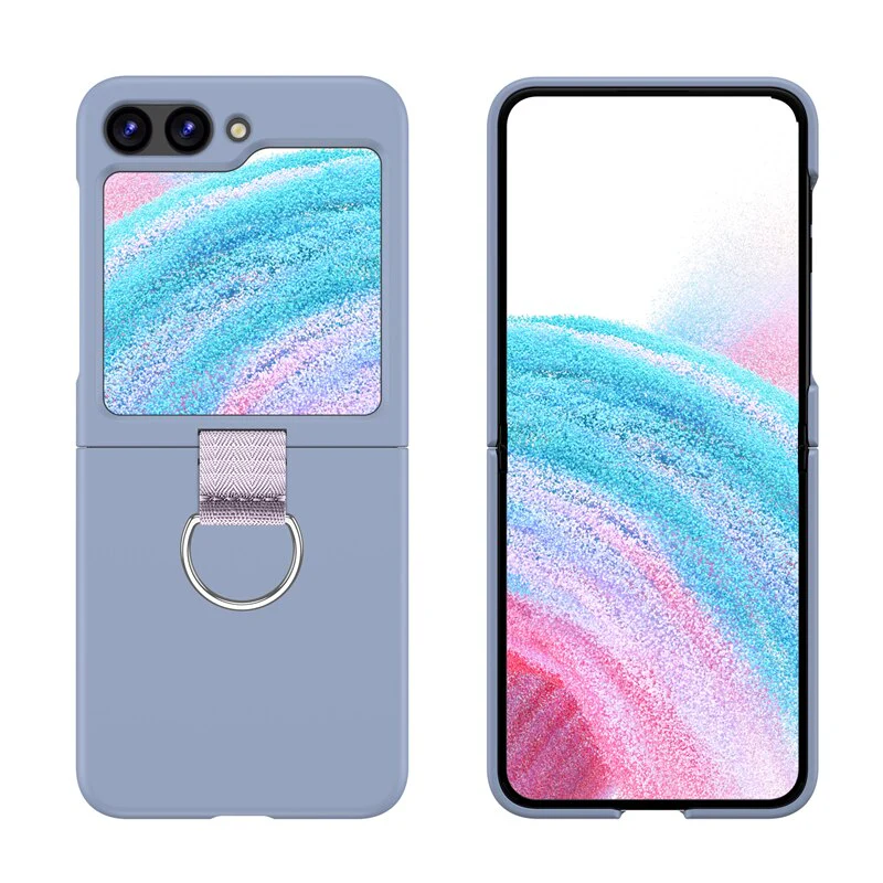 Fashion Foldable Ring Buckle Holder Phone Case for Samsung Galaxy Z Flip 5 - Image 9