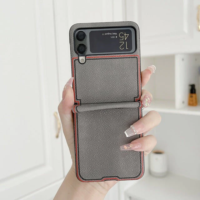 Fashion Joint name Lychee Case for Samsung Galaxy Z Flip 4 - Image 7