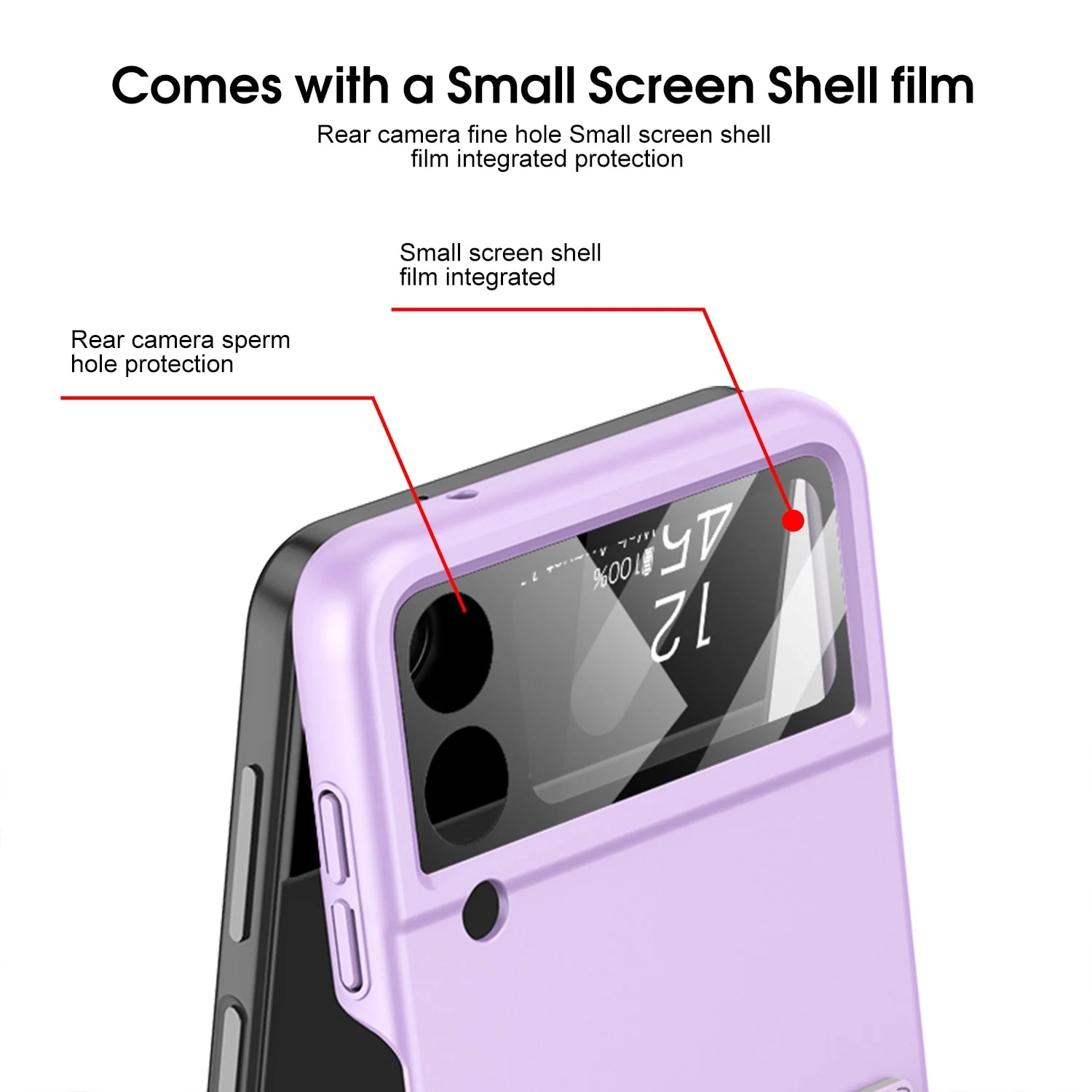 Luxury Case With Strap For Samsung Galaxy Z Flip 4 - Image 3