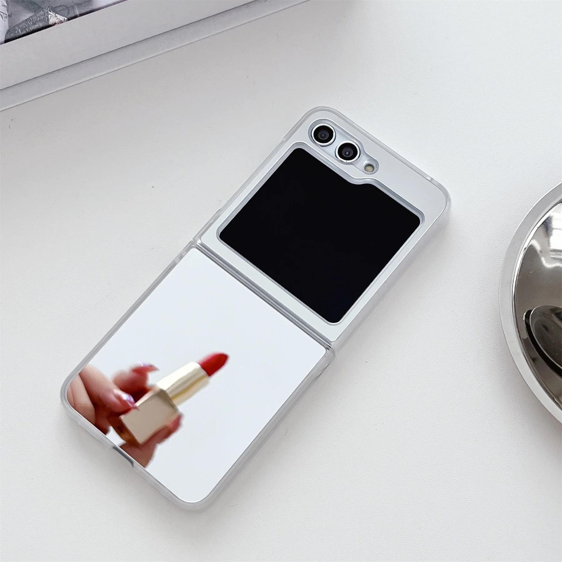 Luxury Shockproof Mirror Case for Samsung Galaxy Z Flip 5 - Image 2