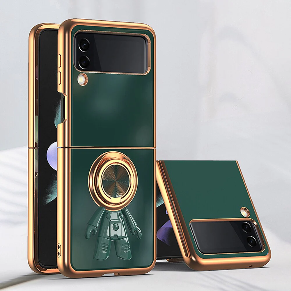 Magnetic Astronaut Holder Plating Case For Samsung Galaxy Z Flip 5 - Image 8