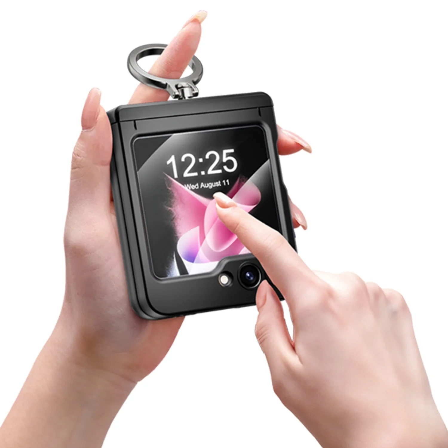 Magnetic Wireless Charging Case with Bracket For Samsung Galaxy Z Flip 5 - Image 7