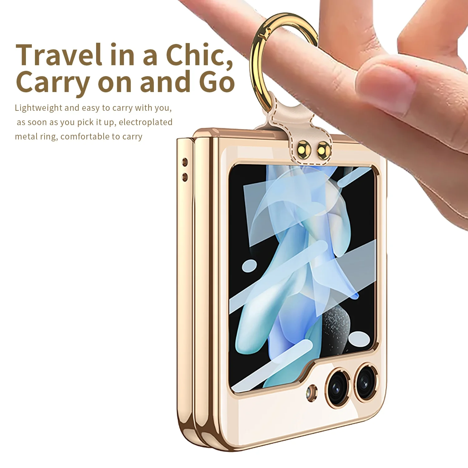 Magsafe Wireless Charging Case with Ring Holder For Samsung Galaxy Z Flip 5 - Image 11
