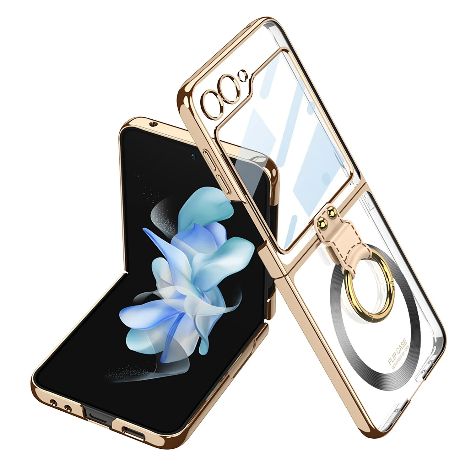 Magsafe Wireless Charging Case with Ring Holder For Samsung Galaxy Z Flip 5 - Image 5