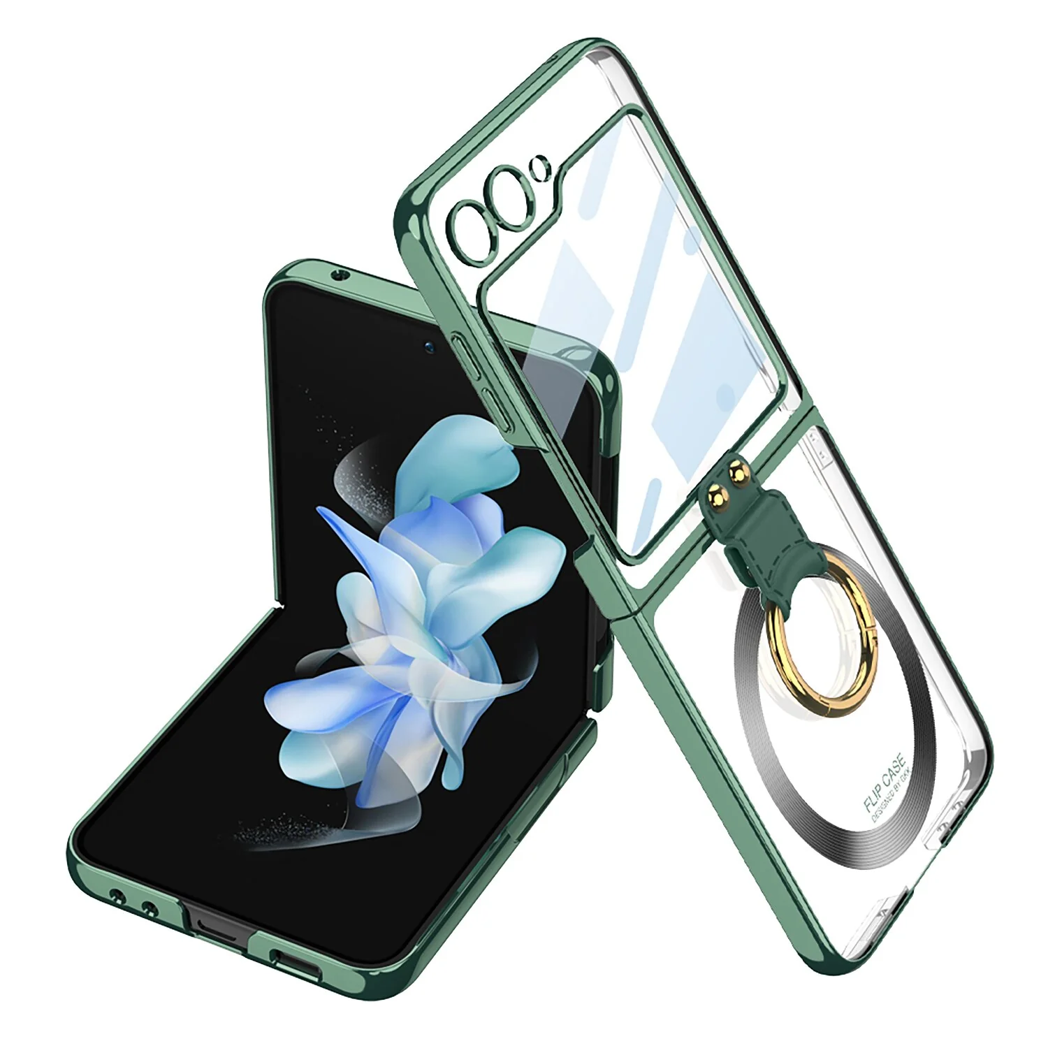 Magsafe Wireless Charging Case with Ring Holder For Samsung Galaxy Z Flip 5 - Image 7