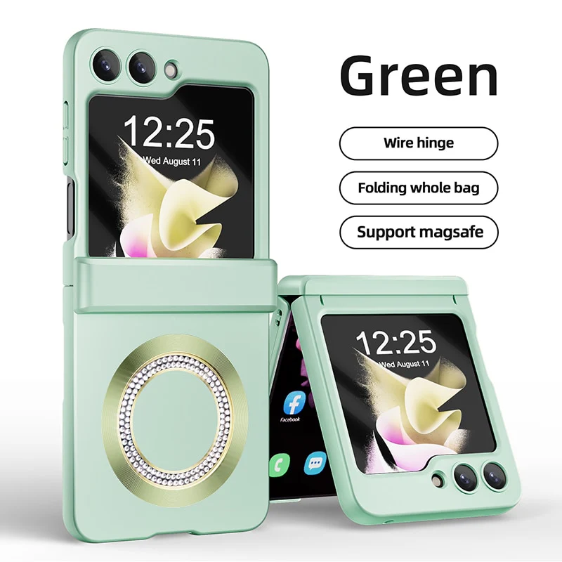 Magsafe Matte Magnetic Wireless Charging Case For Samsung Galaxy Z Flip 5 - Image 3