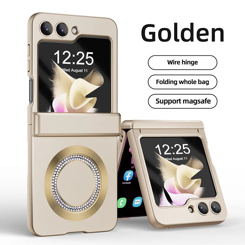 Magsafe Matte Magnetic Wireless Charging Case For Samsung Galaxy Z Flip 5 - Image 4