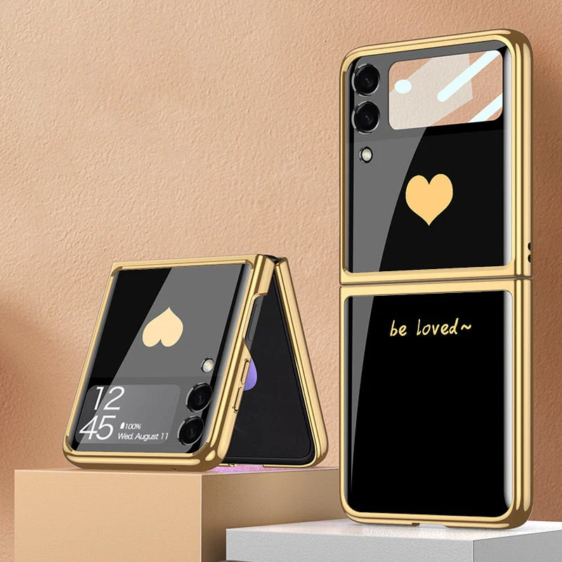 Plating Tempered Glass case For Samsung Galaxy Z Flip 4 - Image 12