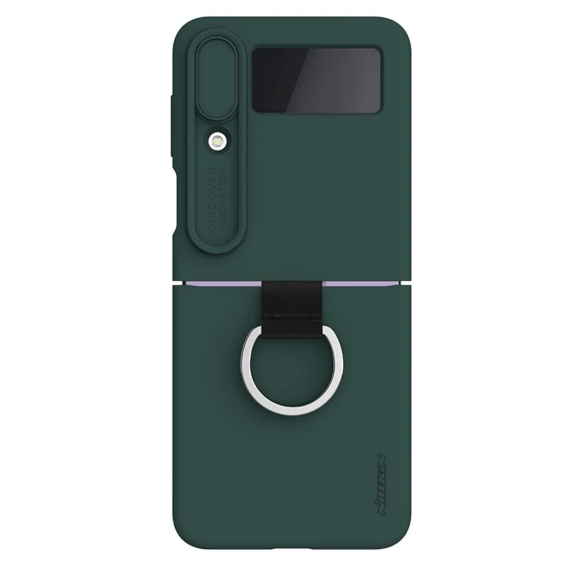 Silky Liquid Silicone Case For Galaxy Z Flip 4 Slide Camera Protection - Image 9