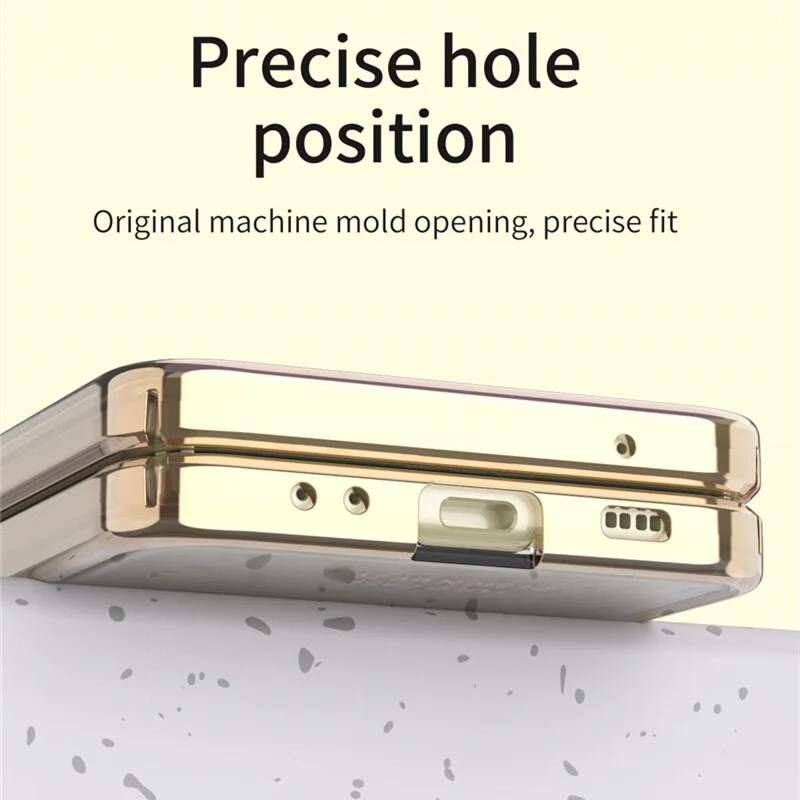 Transparent Plating Frame Full Protection For Galaxy Z Flip 4 - Image 2