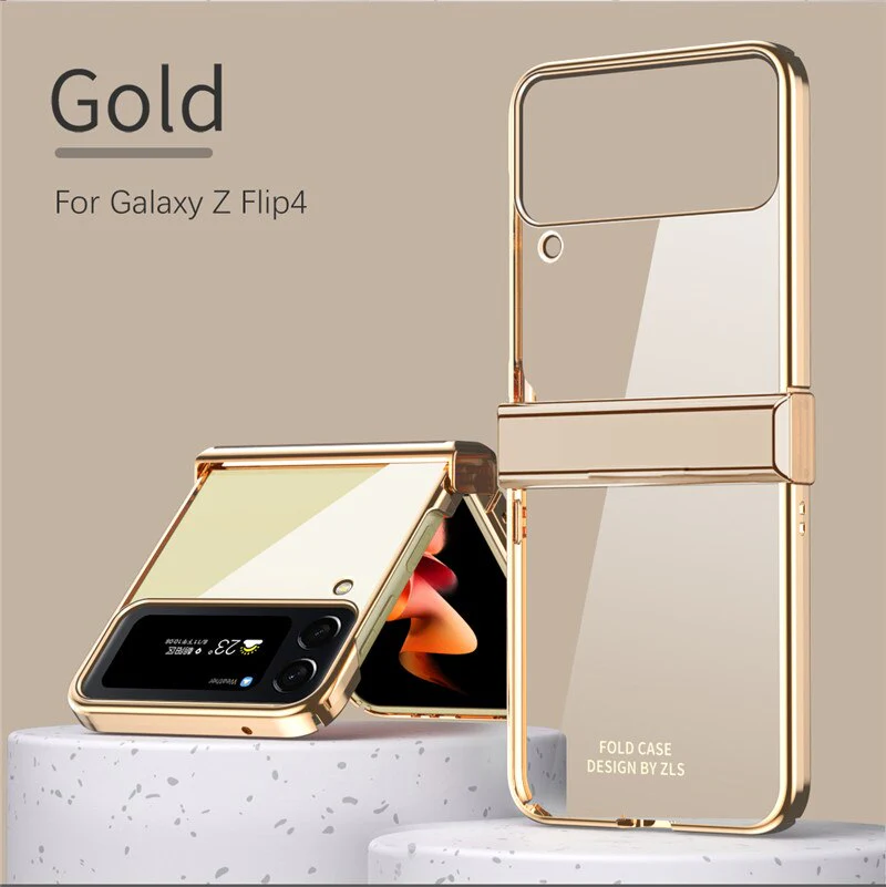 Transparent Plating Frame Full Protection For Galaxy Z Flip 4 - Image 6