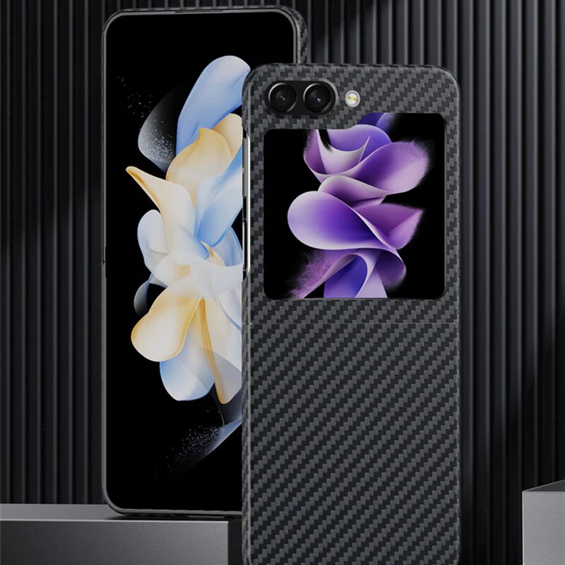 Ultra-thin Carbon Fiber Cover For Samsung Galaxy Z Flip 5 - Image 6